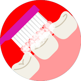 Switch your brushing pattern